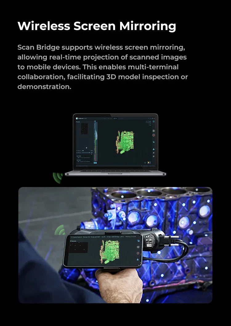 Portable 3D Scan Bridge for Otter Series with WiFi Support
