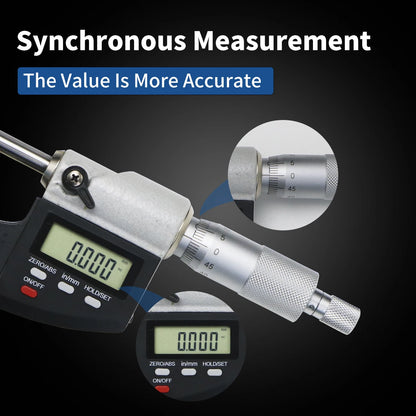 Digital Micrometer 75-100mm Electronic Outside Measuring Tool