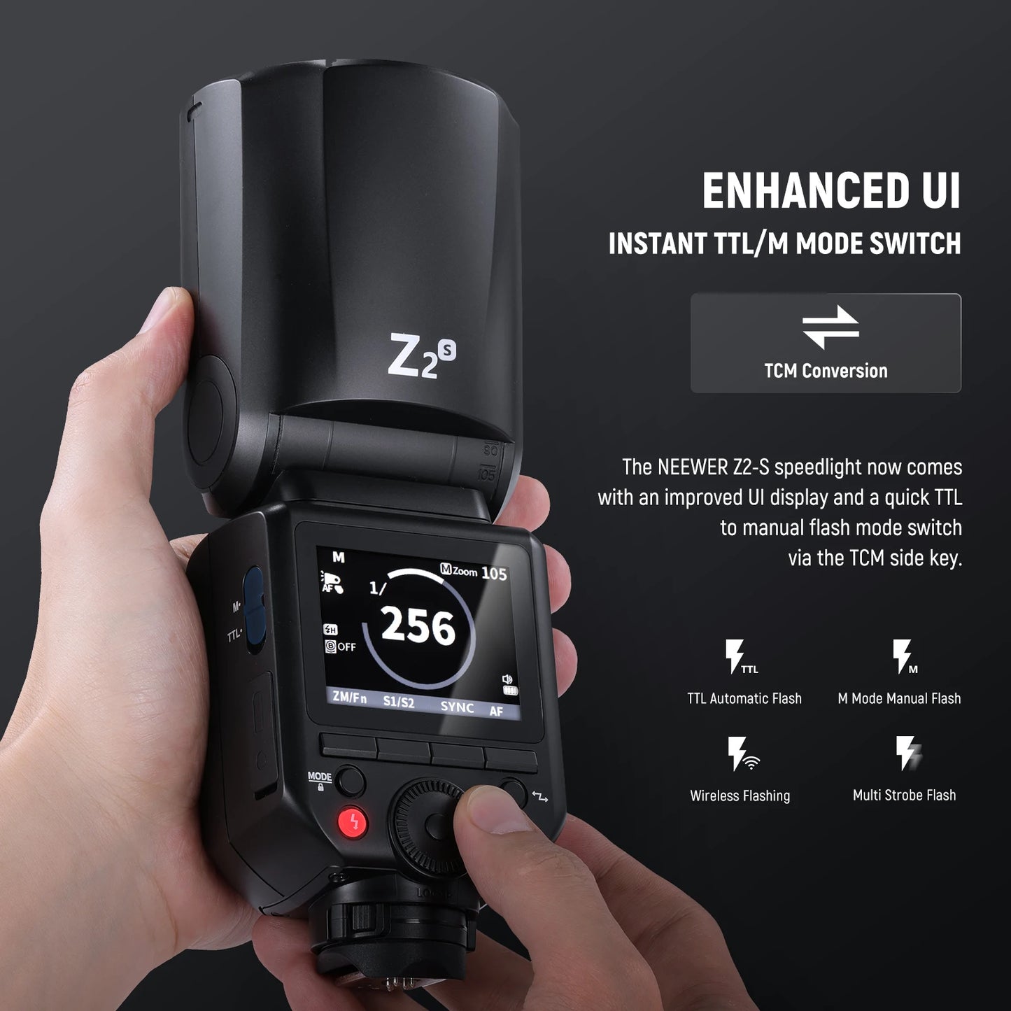 2.4G Wireless TTL Flash with 3000mAh Battery Nikon