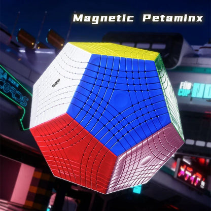 9x9x9 Megaminx Dodecahedron Puzzle Magnetic & Stickerless