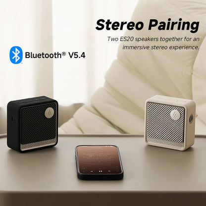 Edifier ES20 Portable Bluetooth Speaker with Deep Bass and LED Lights