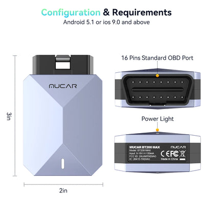 OBD2 Bluetooth Car Diagnostic Scanner Full System