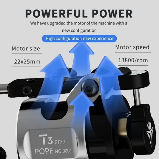 Portable Grey Rotary Tattoo Machine 2225 Stroke