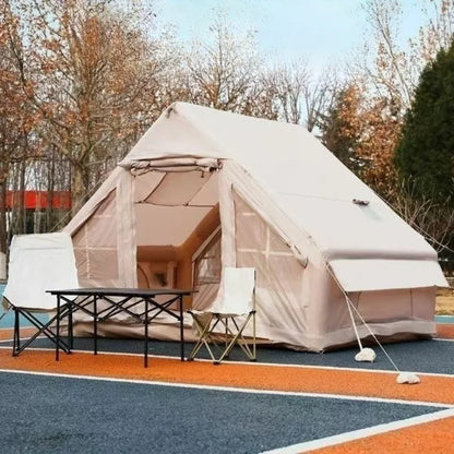 Inflatable Camping Tent with Double Door and Air Pump