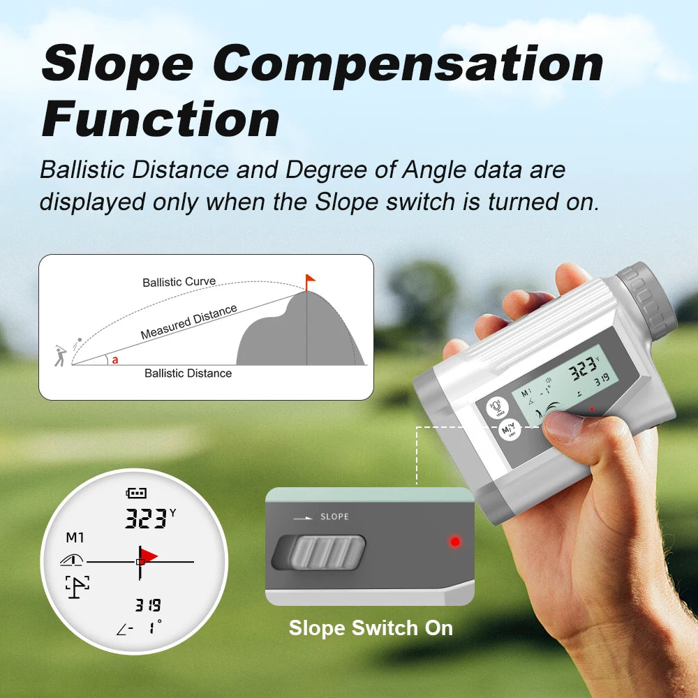 Golf Laser Rangefinder 1600 Yards Voice Broadcast