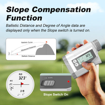 Golf Laser Rangefinder 1600 Yards Voice Broadcast