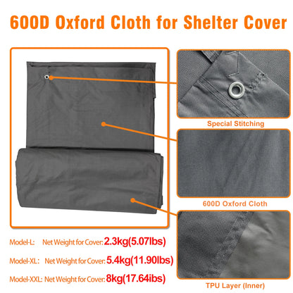 Large Outdoor Walk-In Chicken Coop with Roof Cover
