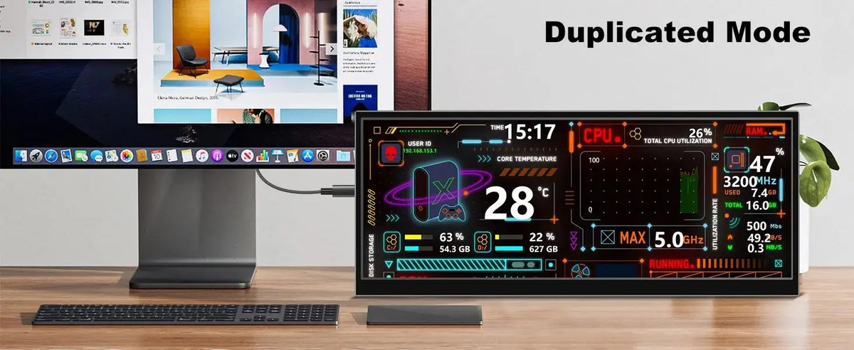 12.3 Inch Portable Touchscreen Monitor IPS Type-C HDMI Display