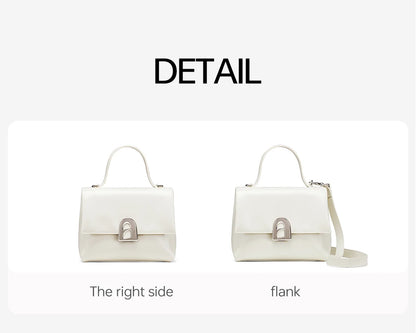 Compact Luxury Style Shoulder Bag Burgundy