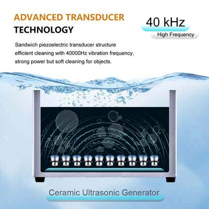Heavy Duty Ultrasonic Cleaner 3.2L 180W Heated Tank