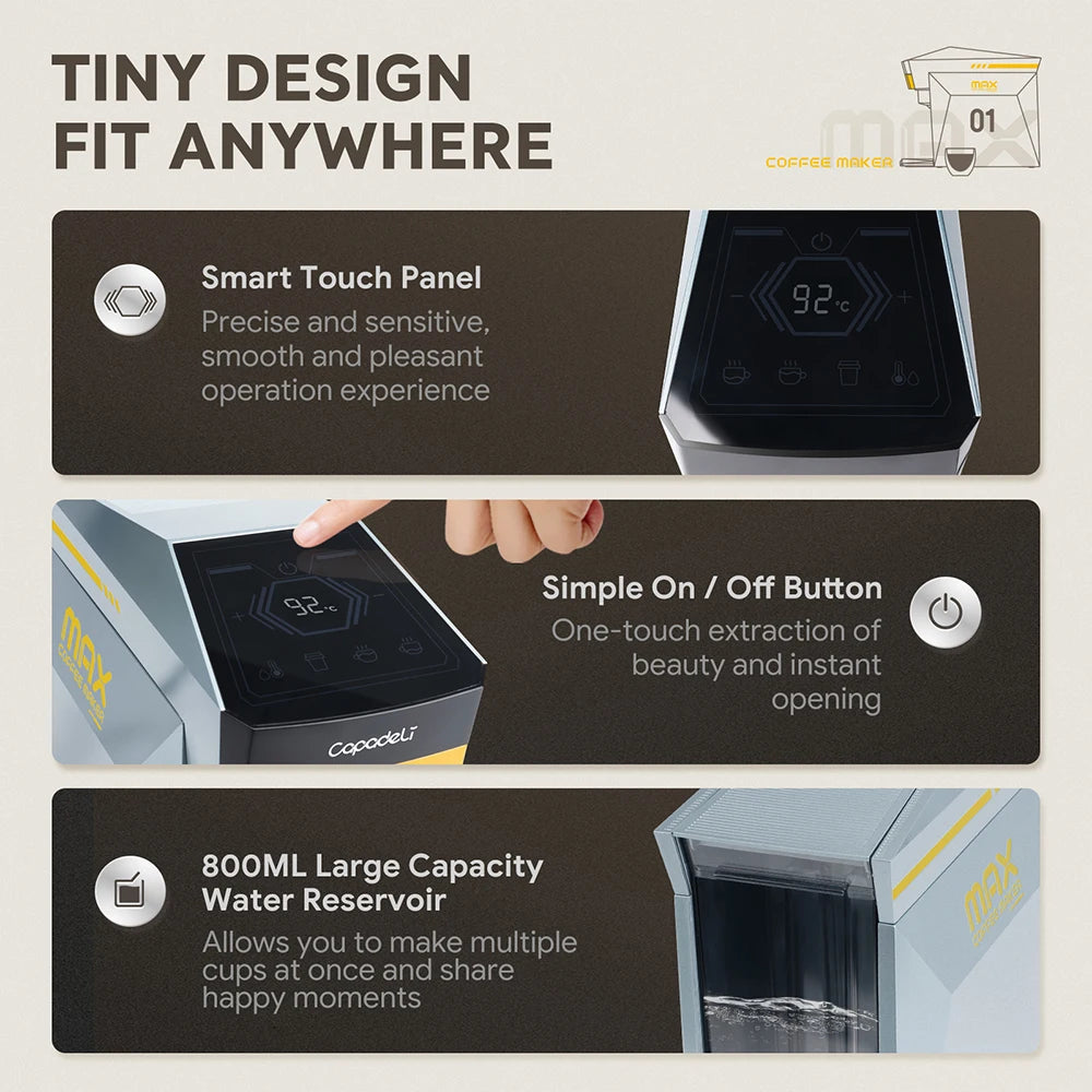 Multi Capsule Coffee Maker for Nespresso K Cup and Ground