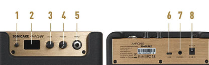 Portable Guitar Practice Amp 10W with 100 Presets