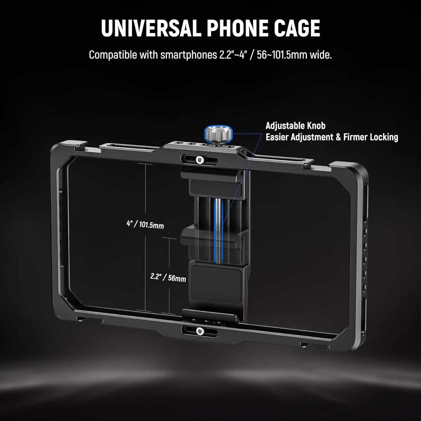 Universal Phone Cage Rig with Bluetooth Handle Stabilizer