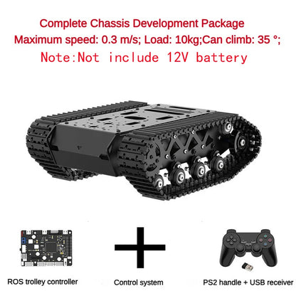 Programmable 10kg Single Motor Tank Chassis for Robotics