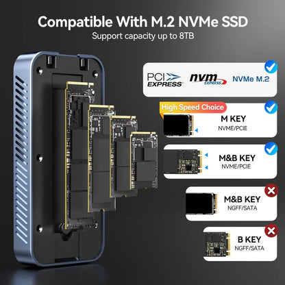 High-Speed SSD Case with Cooling for USB4/Thunderbolt