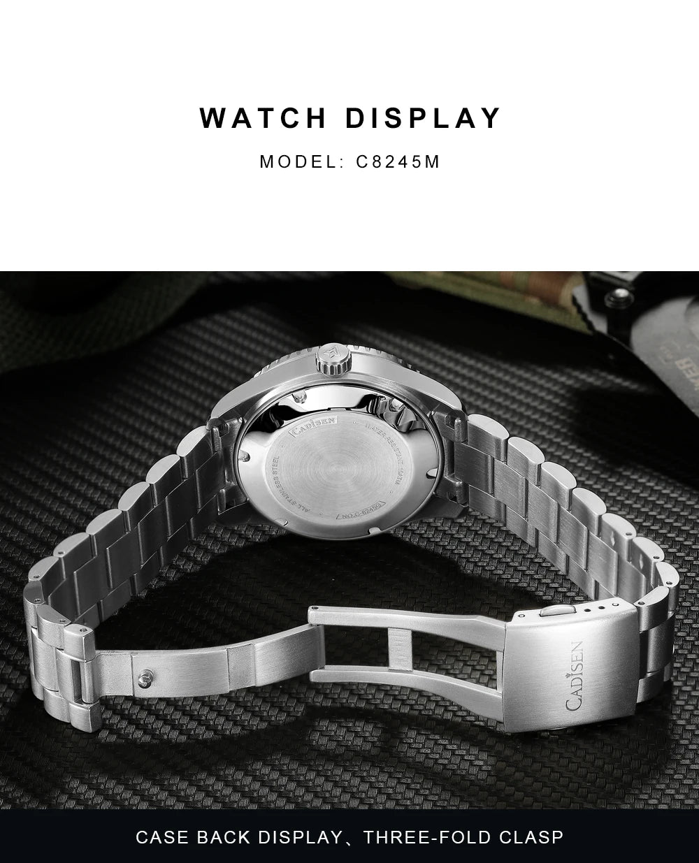 Luxury Automatic Watch Ceramic Bezel Waterproof Blue