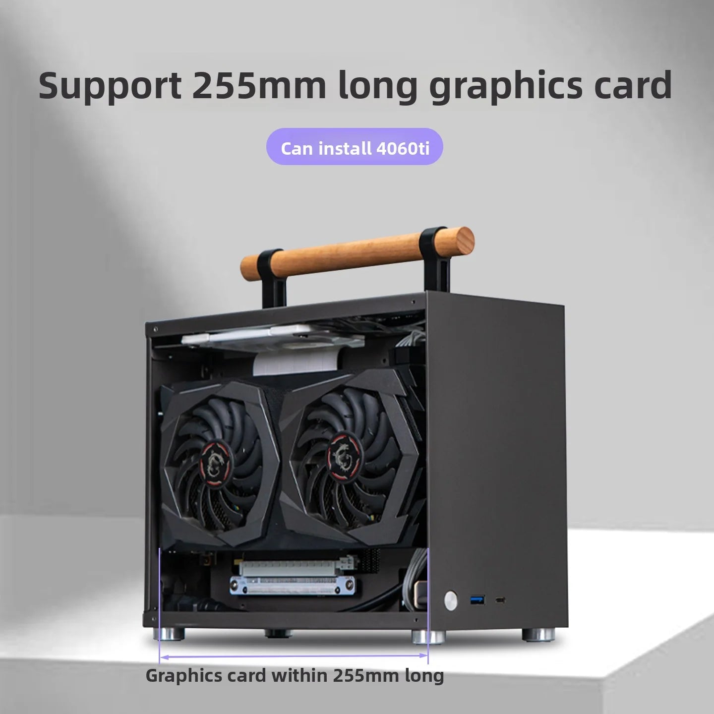 P16 ITX Mini PC Case All-Aluminum Compact Desktop