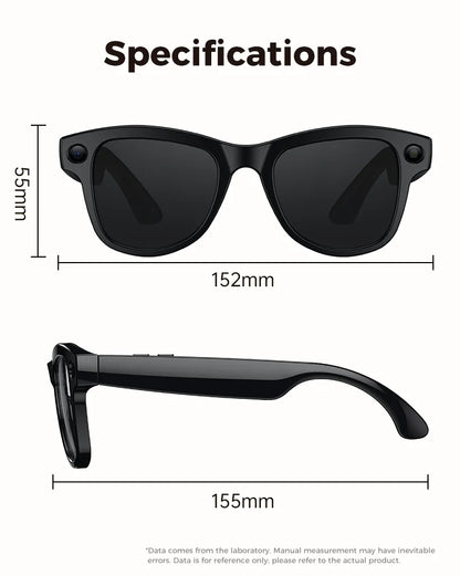 4K AI Smart Glasses 32GB Bluetooth Voice Assistant Camera
