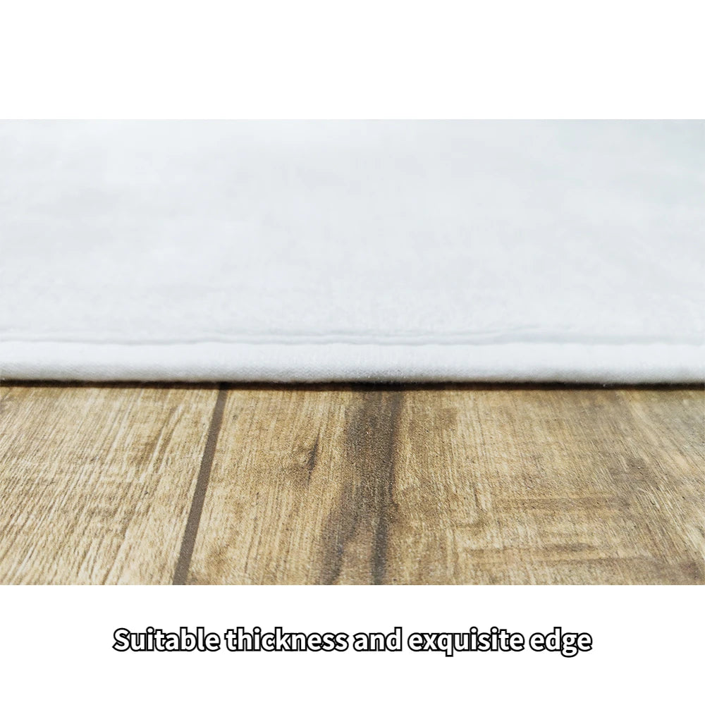 Modern Flannel Carpet 160x230cm Soft Bedroom Floor Mat