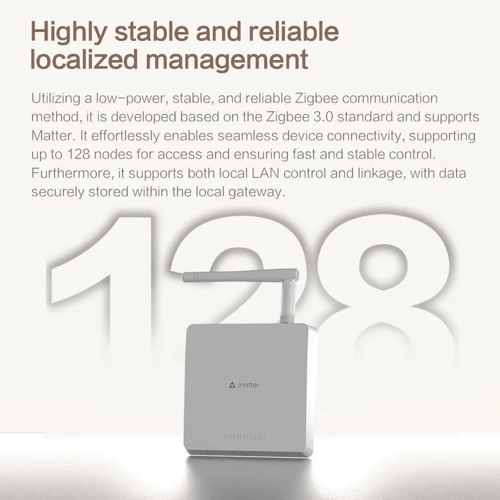 Smart Zigbee Hub Gateway with Antenna for Tuya Devices