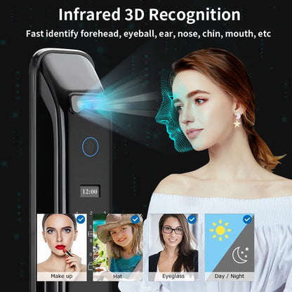 Smart Digital Door Lock Fingerprint Face Recognition Camera