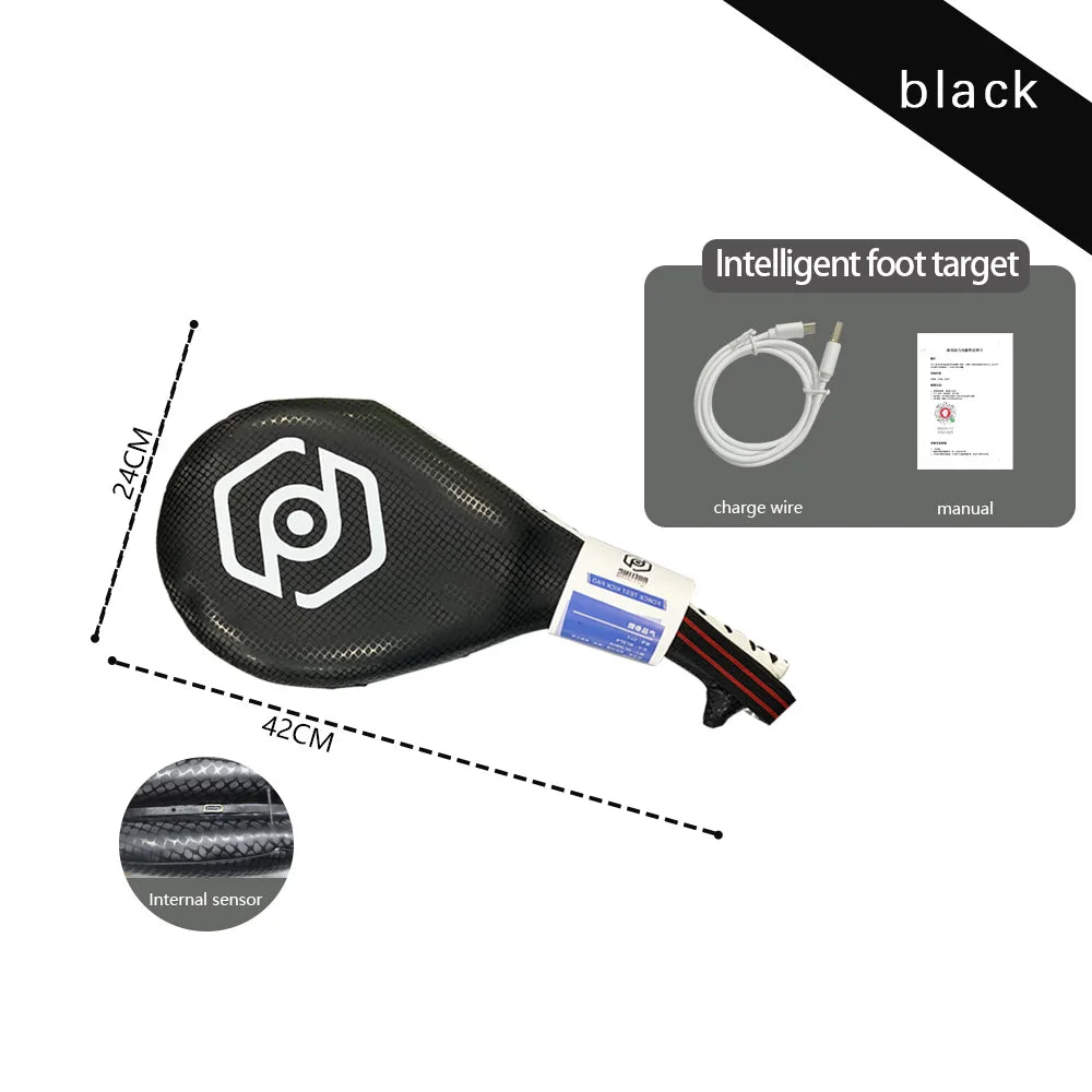 Black Kickboxing Strike Pad Force Measuring Paddle