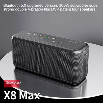 Portable 100W Bluetooth Speaker with Subwoofer and 20000mAh Battery