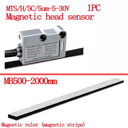 2m Non-Contact Magnetic Grating Encoder Measurement System