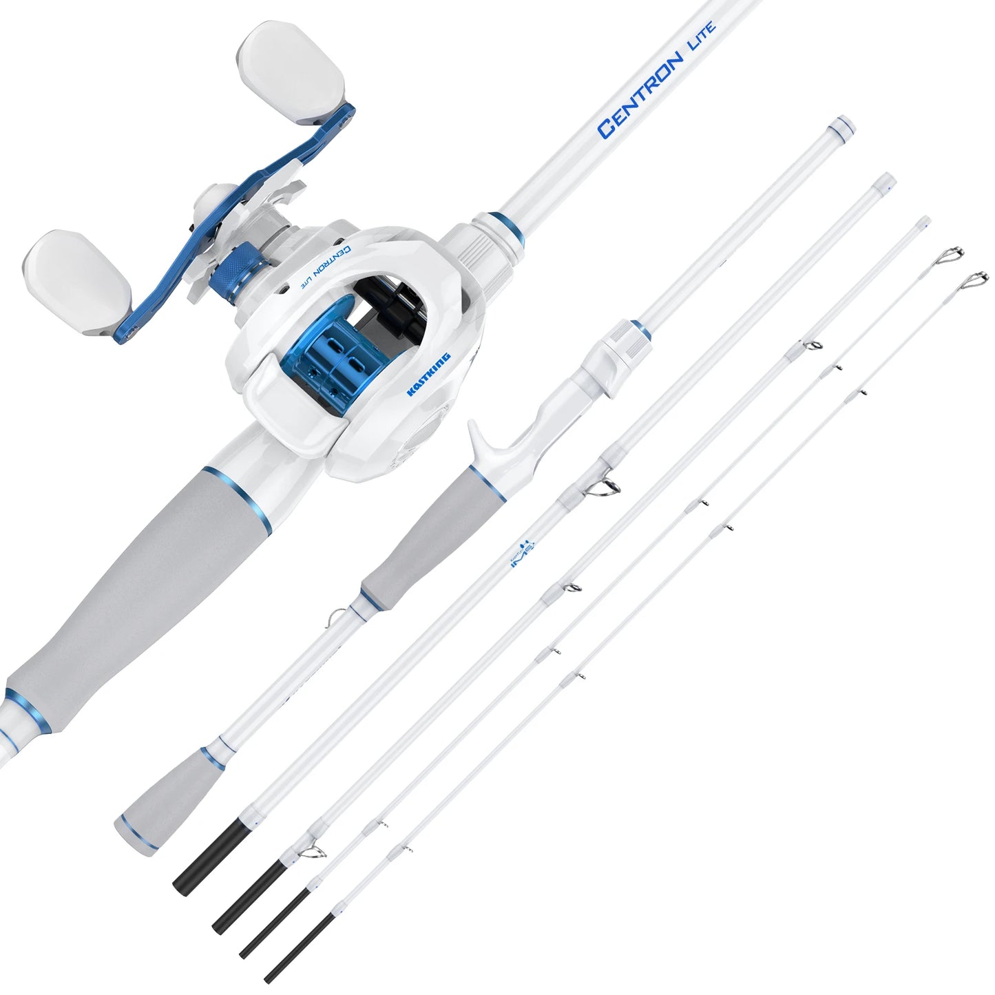 Lightweight Baitcaster Fishing Rod Reel Combo 1.98m