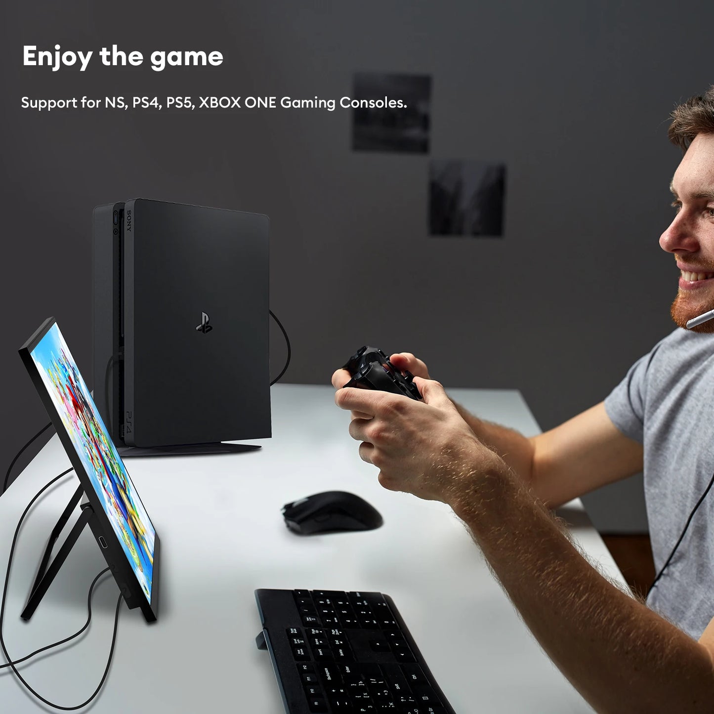 Ultra Thin 15.6" FHD Portable Display 300 Nits Back Stand