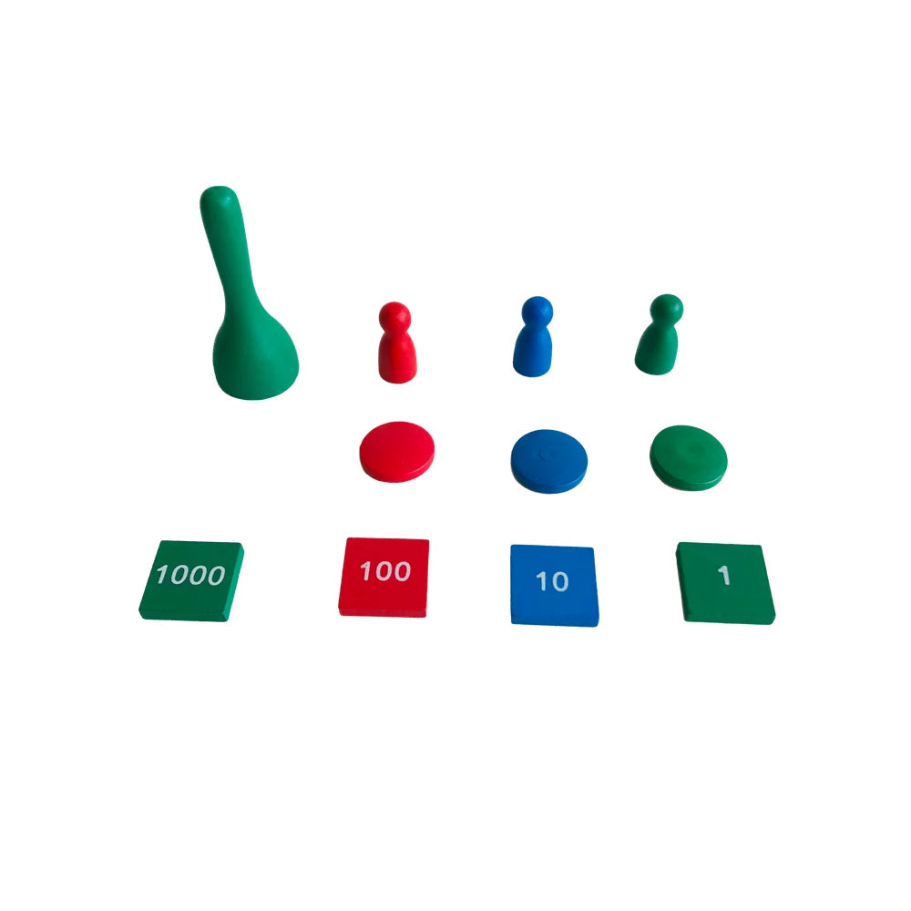 Montessori Maths Stamp Game for Multiplication & Division