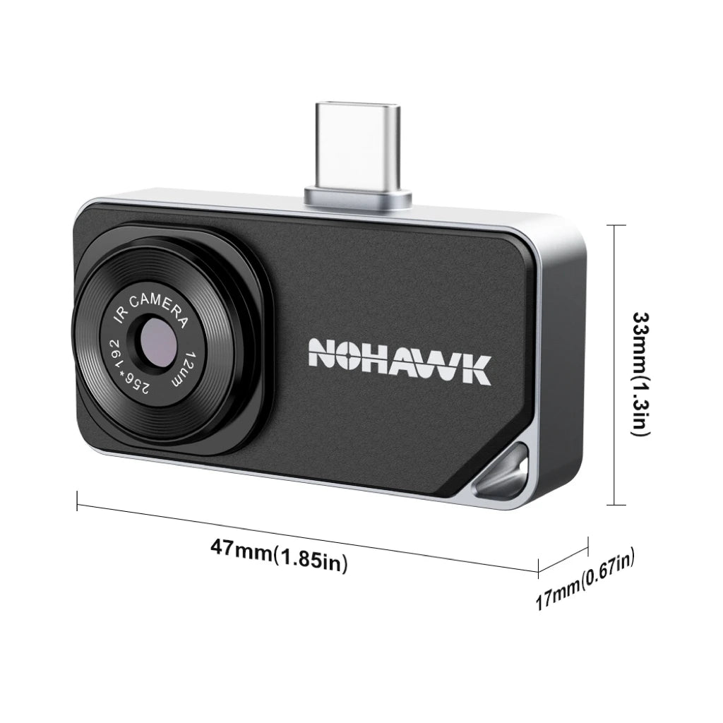 Portable 256×192 Thermal Camera for HVAC Auto Home Repairs