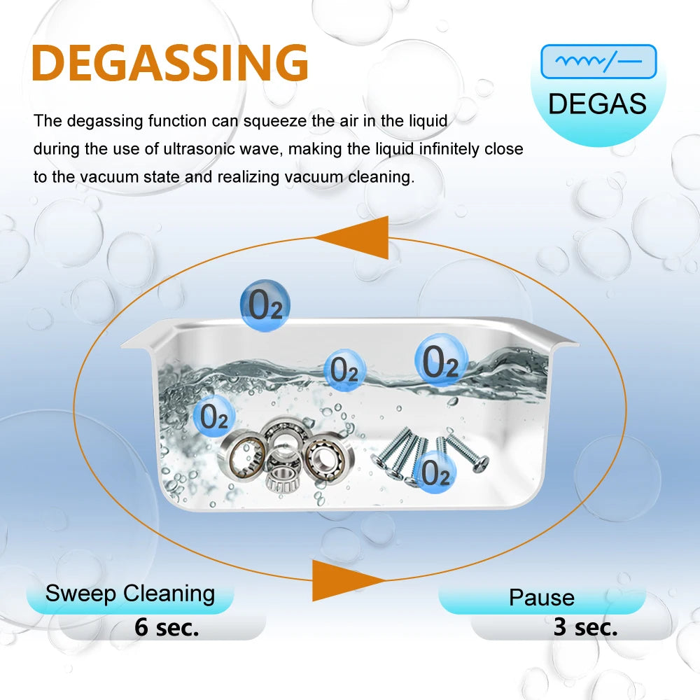 Compact 10L Ultrasonic Cleaning Bath with Basket