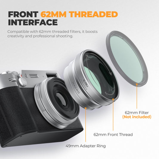 Compact 2in1 Macro Wide Lens X100 Cameras