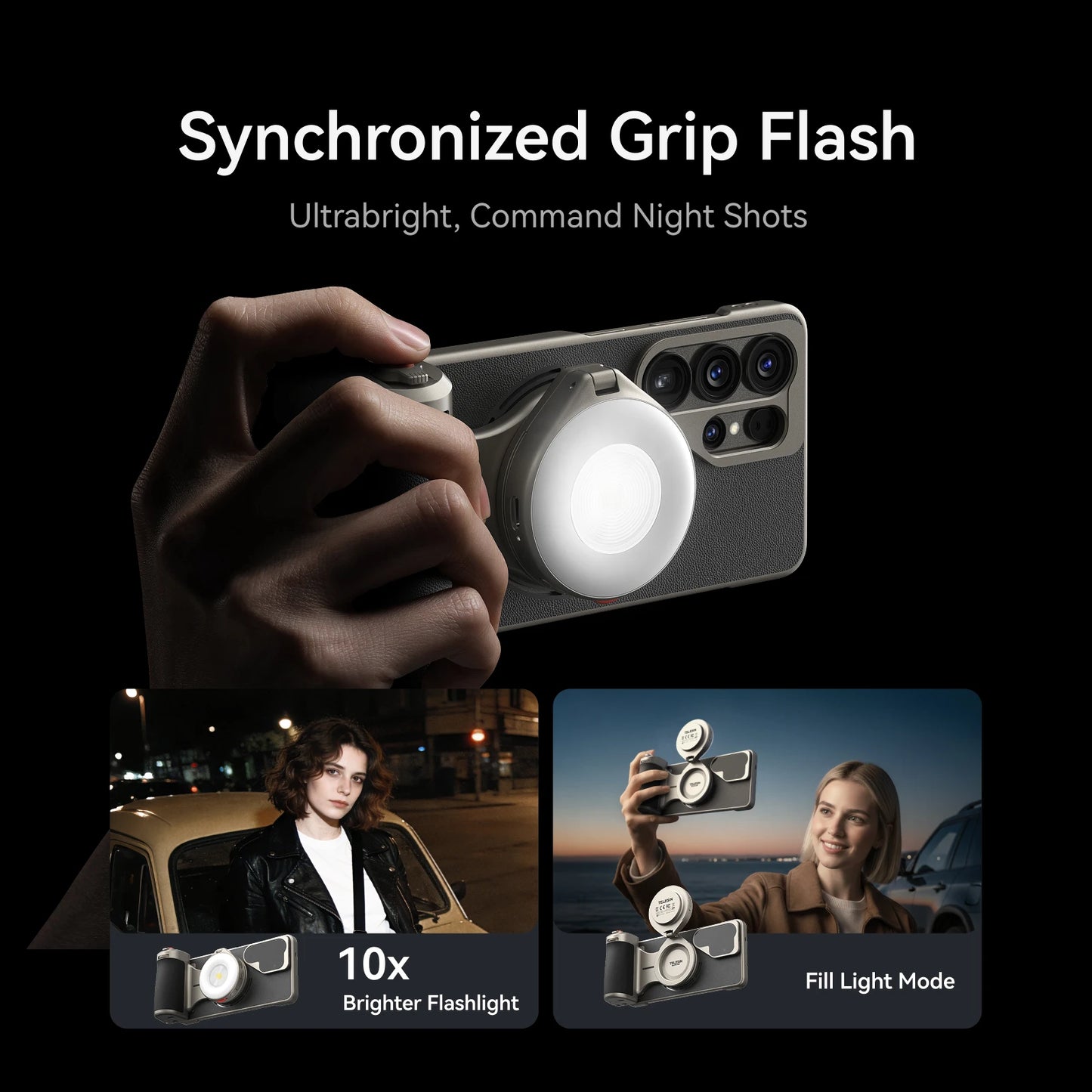 Portable Magnetic Camera Grip for Galaxy S26 Ultra