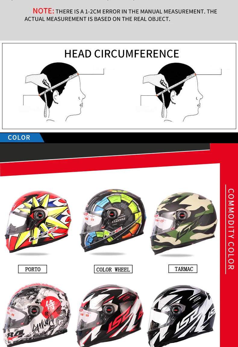 Aura Crest Full Face Motorcycle Helmet ECE Certified XXL