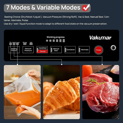 Automatic Food Vacuum Sealer Machine with Rolls Included