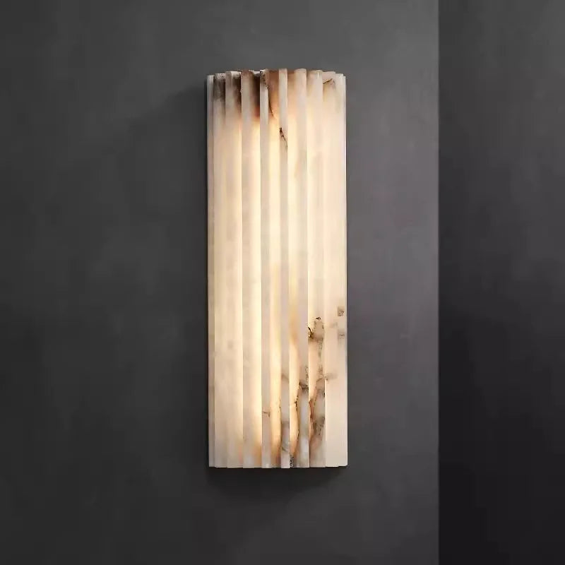 45cm Marble LED Wall Light with Soft Natural Illumination