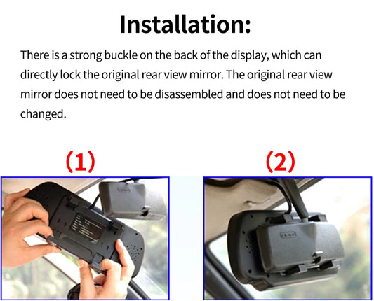 Dual Lens Reverse Camera for Transit with Snap-On Mount