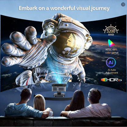 4K Ultra HD Smart Projector Google TV TOF Laser Focus