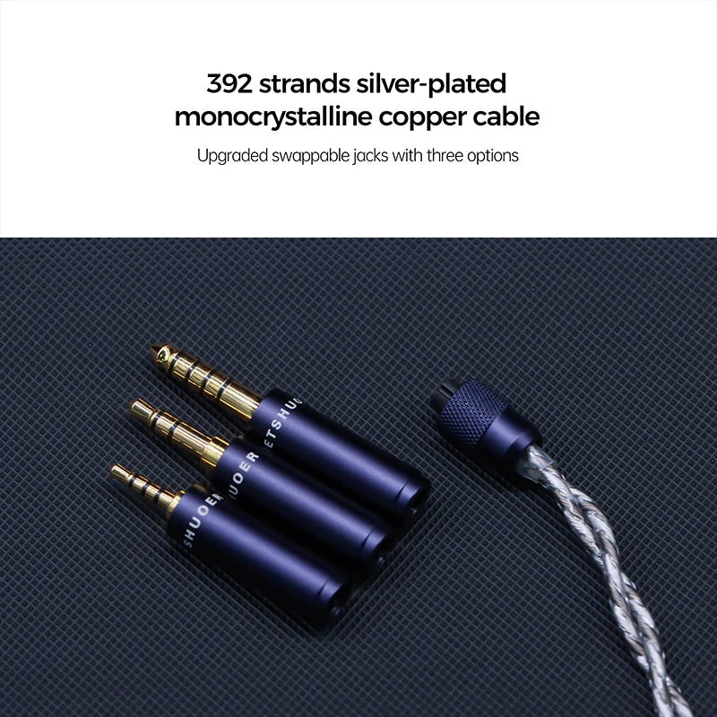 HiFi Wired IEM Earphones Planar Driver Bass Monitor Audio