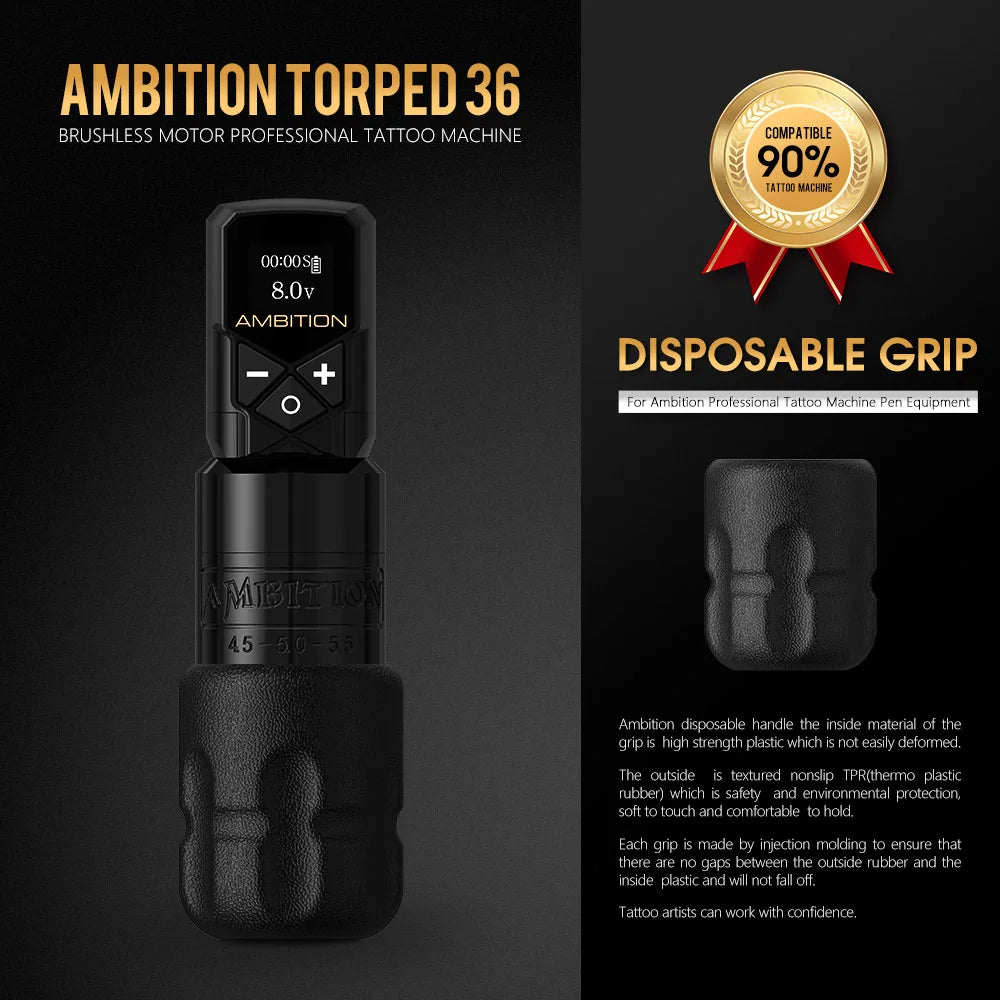 Complete Rotary Tattoo Machine Kit with 2400mAh Battery