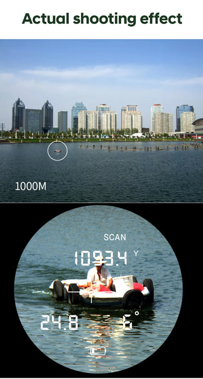 Portable 2600 Yard Rangefinder Binocular Telescope 10x42