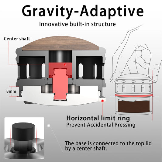 Gravity Espresso Distributor 53.35mm with Cyclone Base