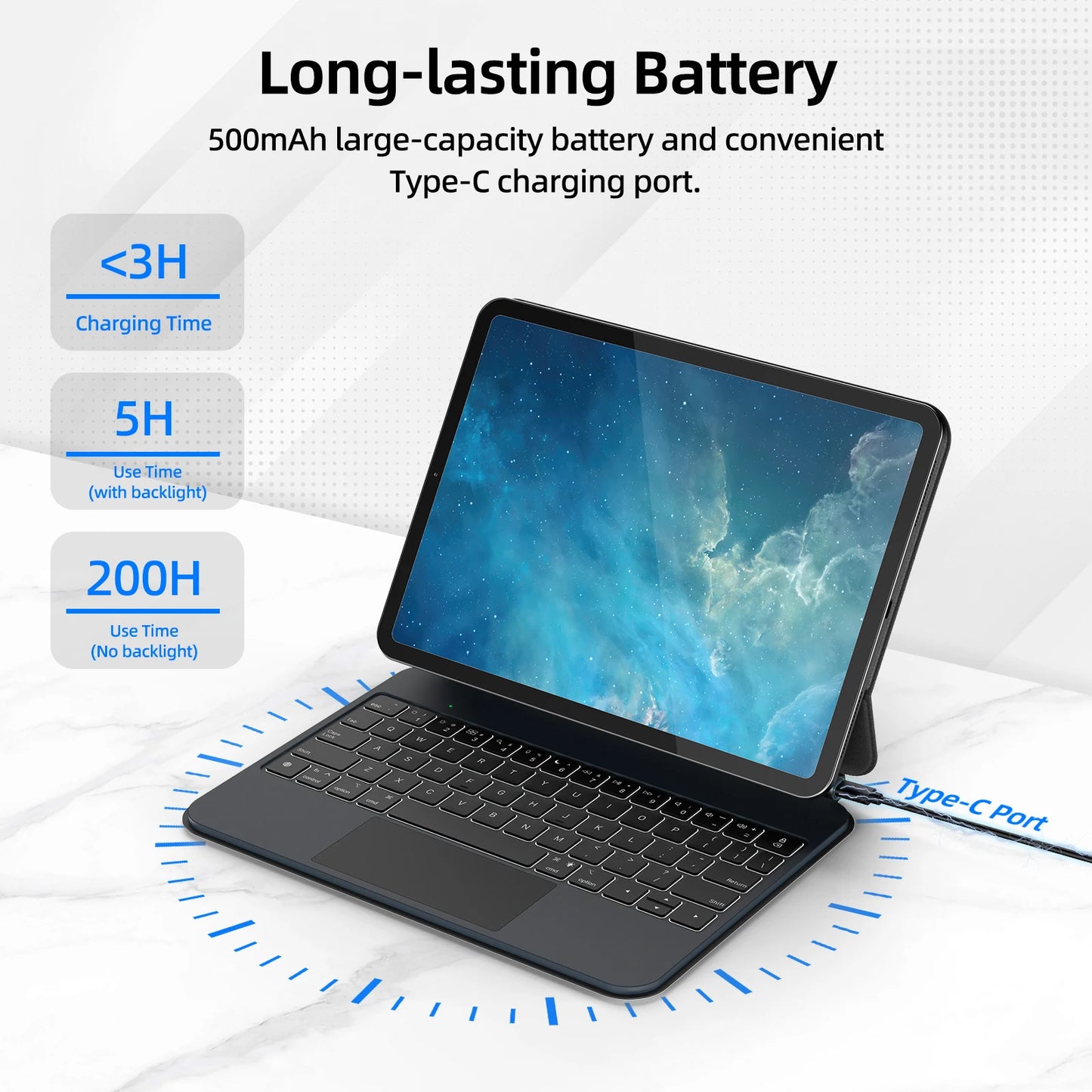 11 inch Smart Magic Keyboard Case for iPad Pro 2024