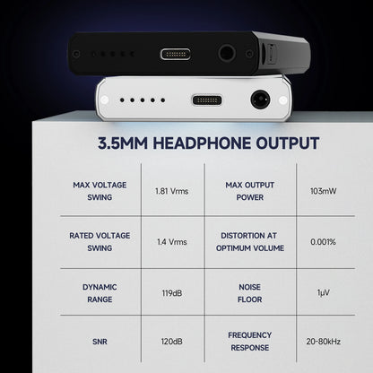 HiFi MP3 Music Player with Speaker and Dual Mic Black