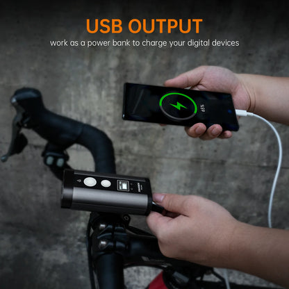 Waterproof Bicycle Headlight 8000mAh with Wireless Remote