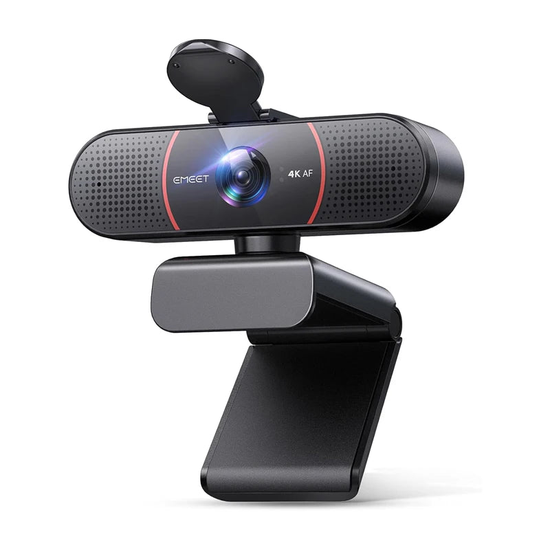 4K Autofocus Webcam with Dual Noise Cancelling Microphones