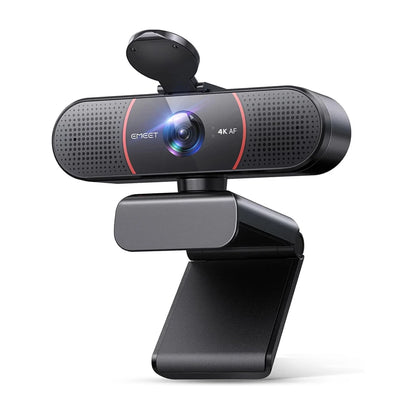 4K Autofocus Webcam with Dual Noise Cancelling Microphones