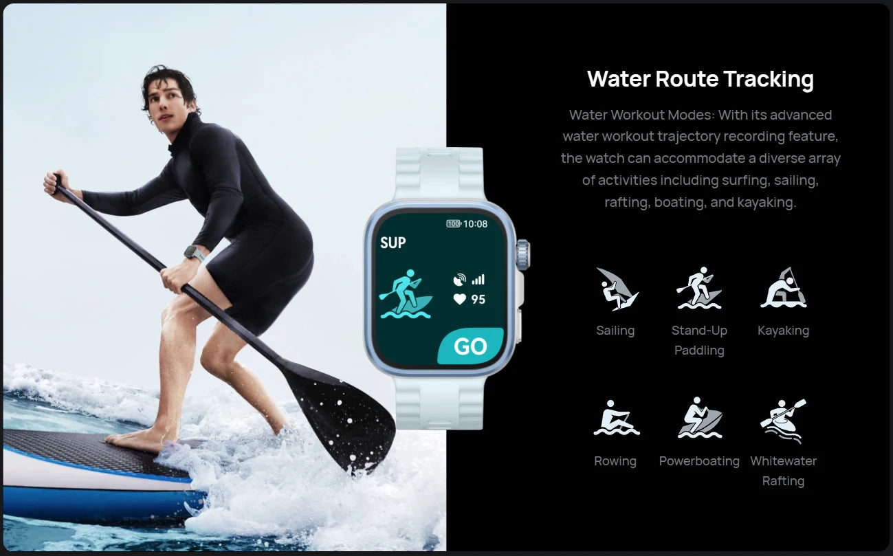 Smartwatch 1.82 inch AMOLED Fit 4 Pro Green ECG